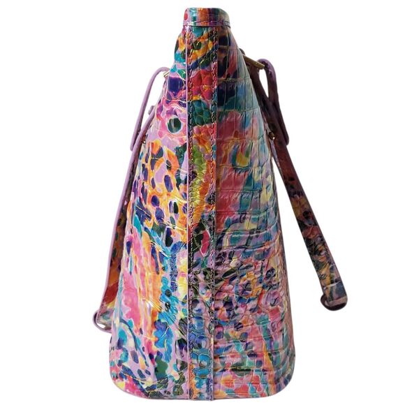 NWT Brahmin Medium Asher Tote Rainbow Reef Melbourne Multi Colorful Abstract - Picture 9 of 12